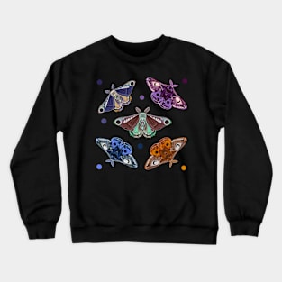 Moth sticker set 1 Crewneck Sweatshirt